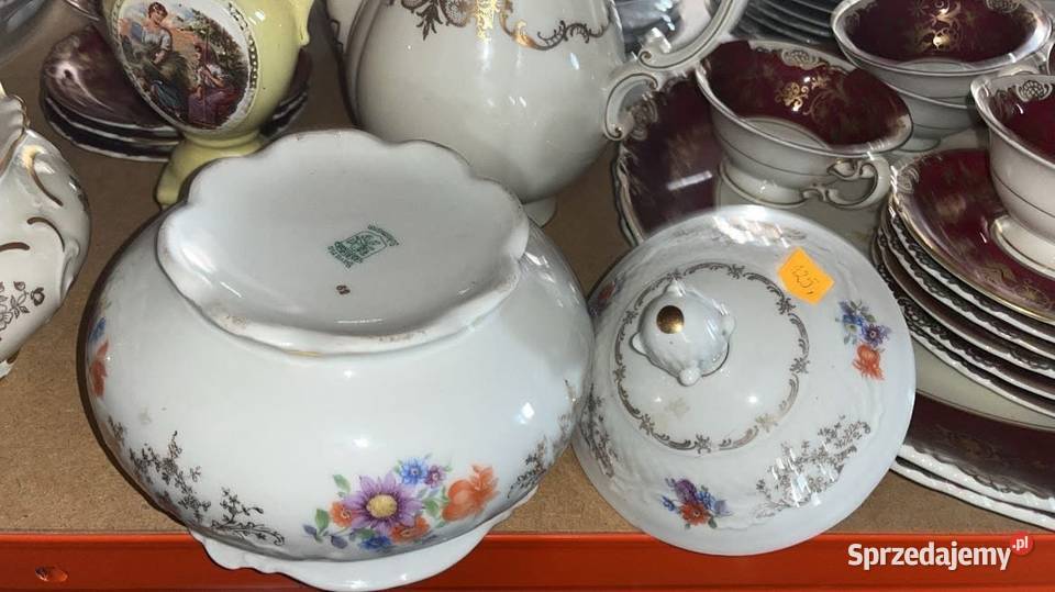 Puzderko Bombonierka Szkatułka Schumann Bavaria Porcelana i szkło Gdańsk