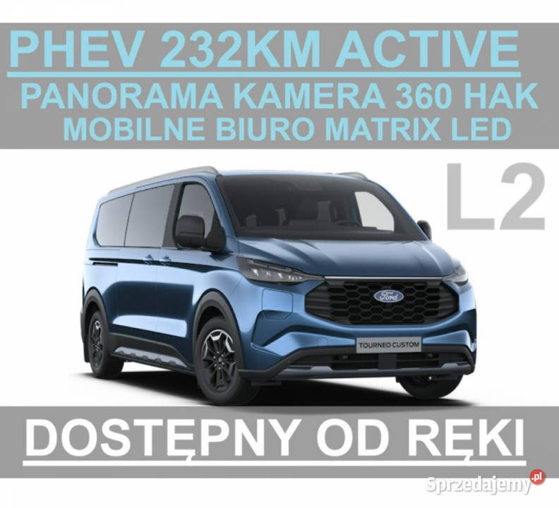 Ford Tourneo Custom Plugin Active 232 L2 Kamera Szczecinek