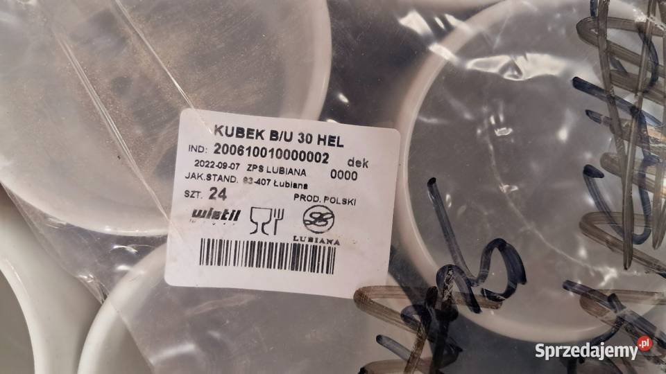 Karton Zestaw Kubków Białych Porcelanowych kujawsko-pomorskie Świecie sprzedam