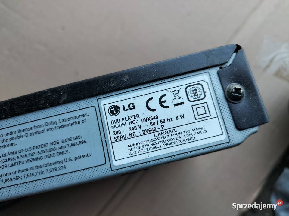 Odtwarzacz LG DVDCD PLAYER DVX640 Kamień-Kolonia