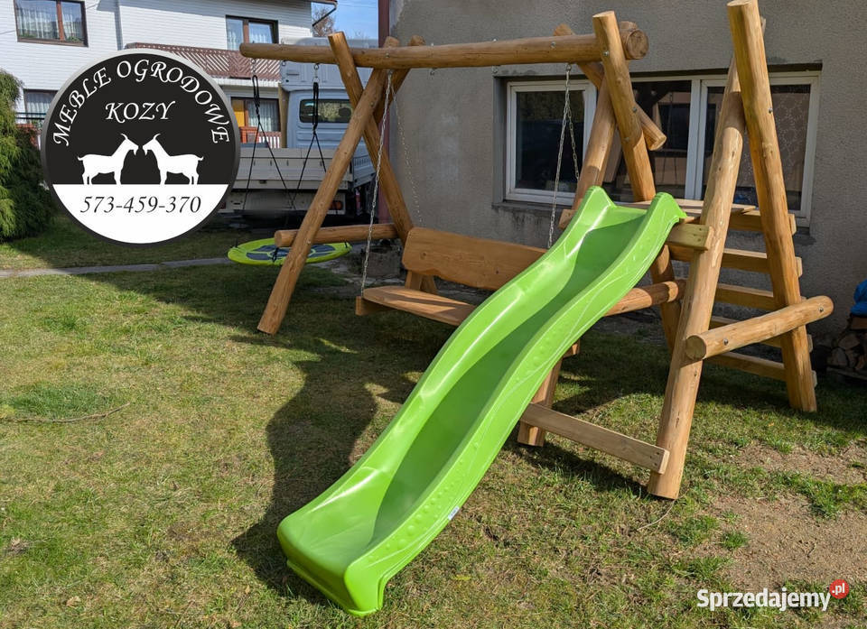 PROMOCJA Huśtawka ogrodowa drewniana plac zabaw Ostrów Wielkopolski