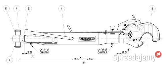 Łącznik górny oczkohak 370 M30 kat22 200188