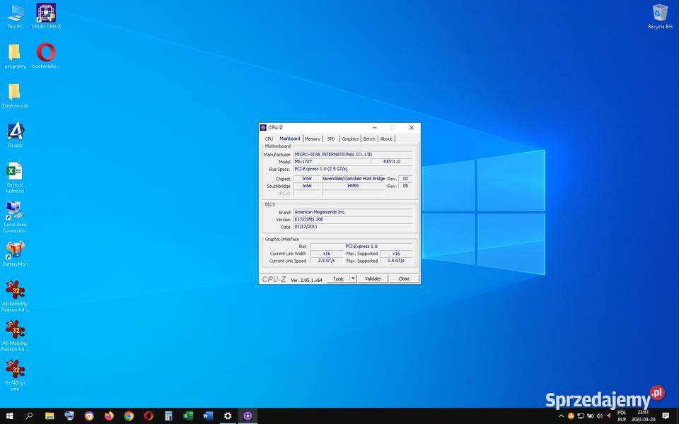 Płyta główna MSI MS1727 do laptopa GX740 GT725 Płyty główne Bielsko-Biała