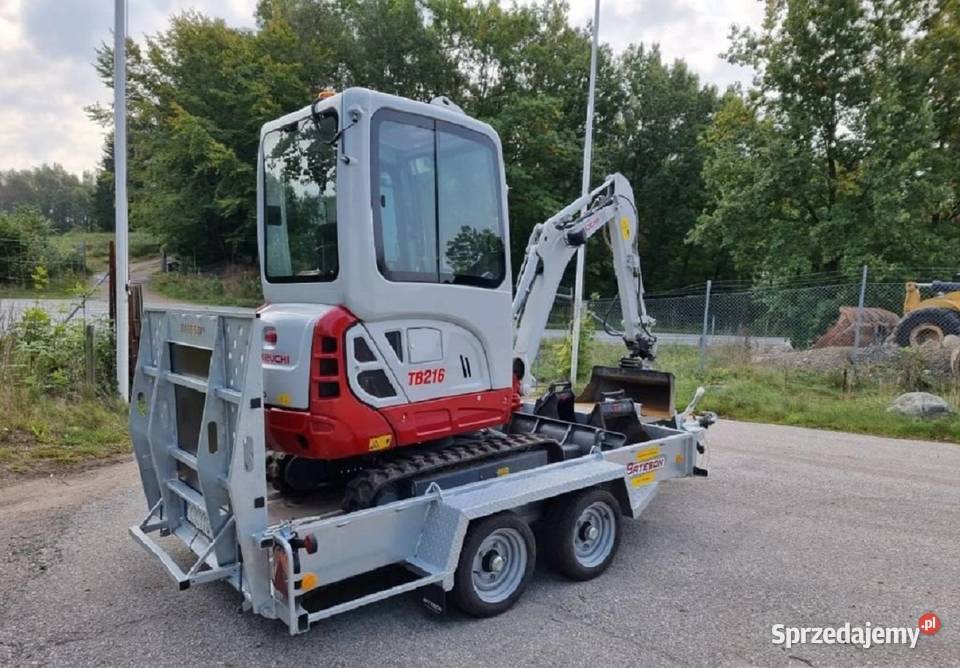 Takeuchi TB216 z przyczepą 16 Koparki lubelskie Lublin
