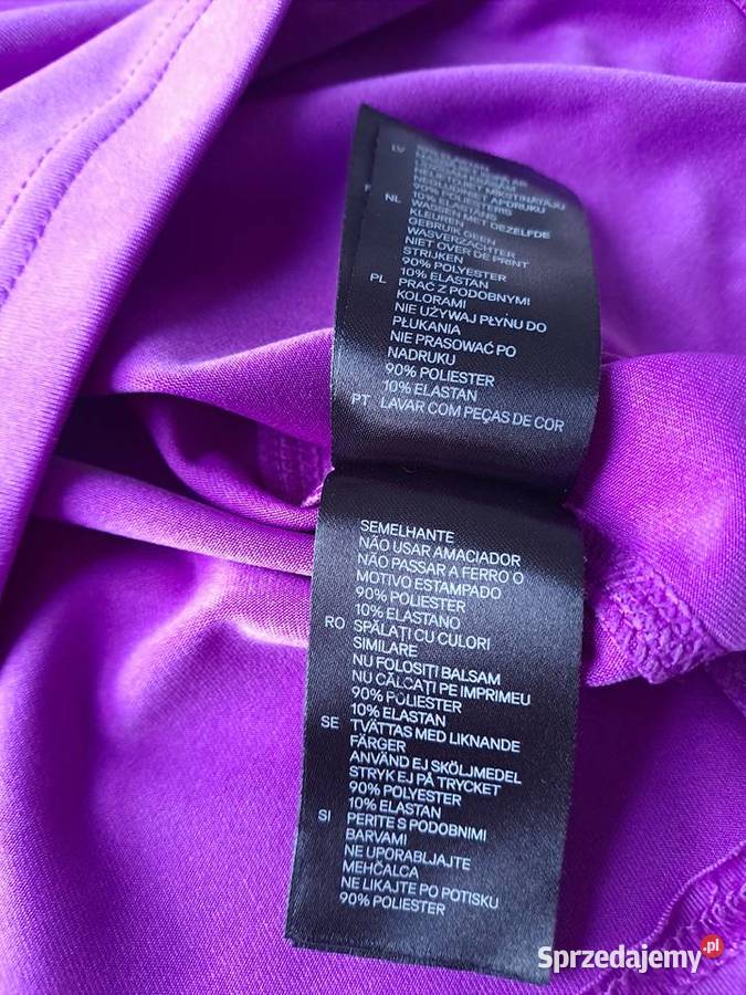 HM Sportowy top sportowa bokserka fioletowa