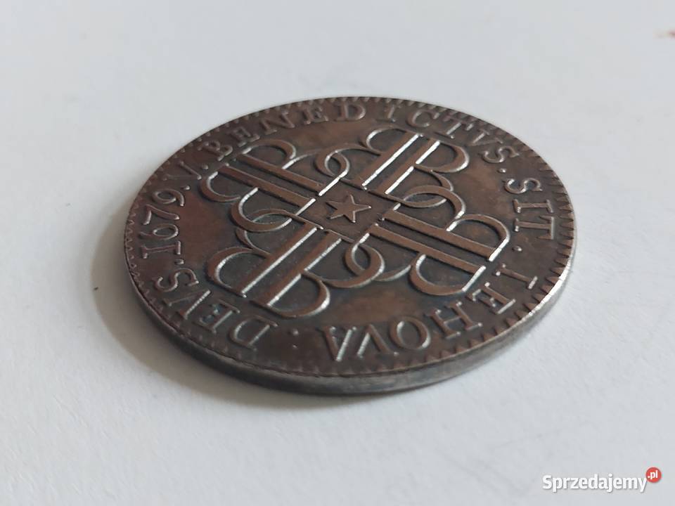 Moneta Dukat Szwajcarski z imieniem Boga IEHOVA Ścinawa