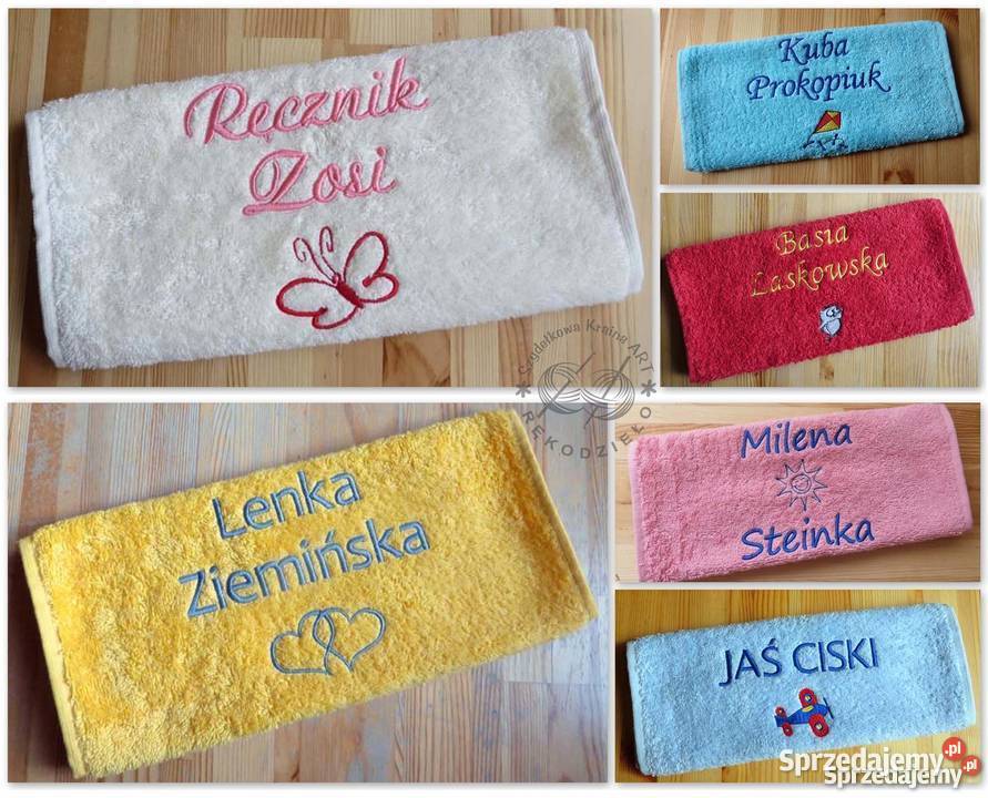 Prezent na Wielkanoc Zajączka ręcznik z IMIĘ kujawsko-pomorskie Toruń