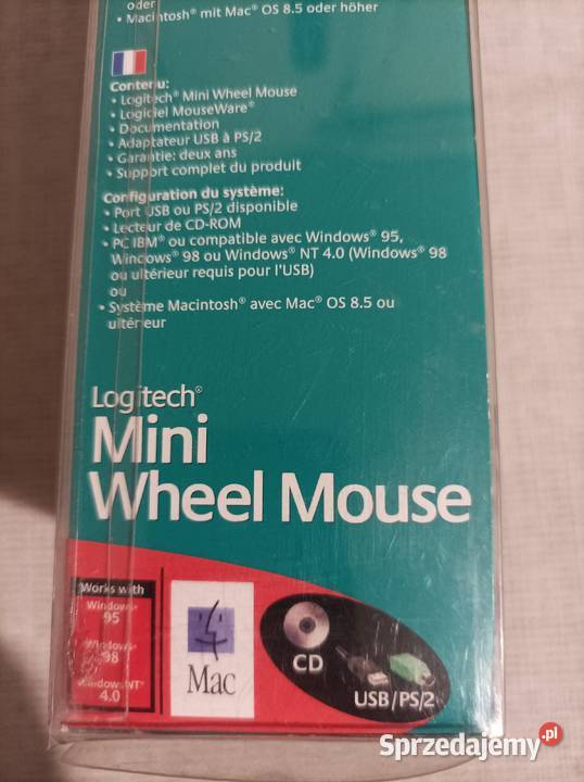 Logitech Mini Wheel Mouse mysz kulkowa retro Pozostałe Płock