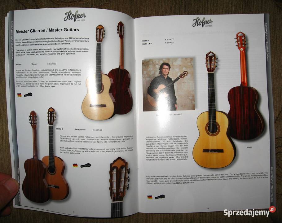Hofner 2020 2021 guitar catalog katalog gitar pomorskie Kępice