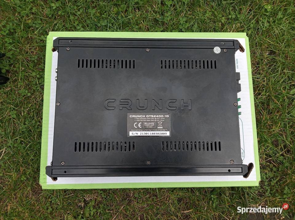Wzmacniacz CRUNCH MONOBLOCK Moc RMS 1x400 4 Ohm Dzierżoniów