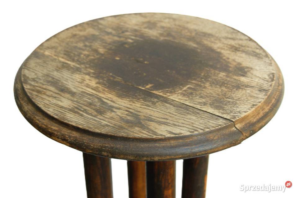 Kwietnik drewniany kolumna art deco 29cm lubelskie Lublin sprzedam