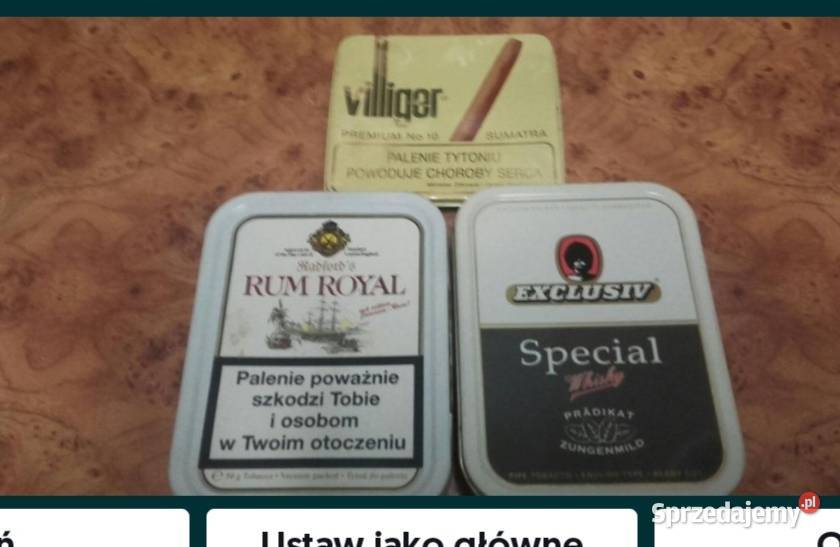 Pudełka papierosach do kolekcji metalowe