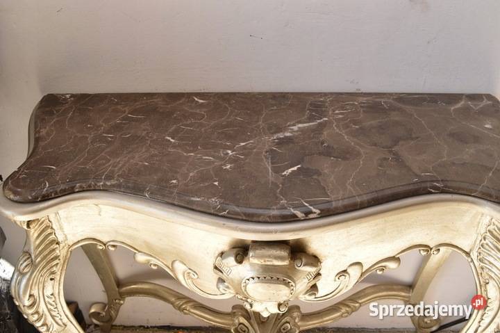 SREBRNA konsola pod ścianę KONSOLKA Dekor 124 małopolskie Kraków