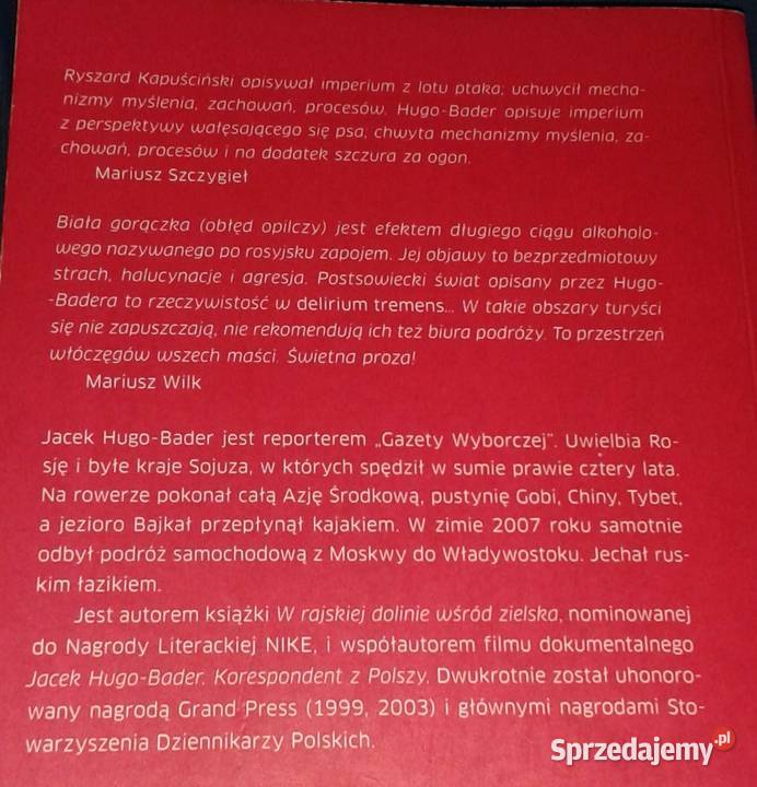 Biała gorączka Jacek HugoBader Chełm