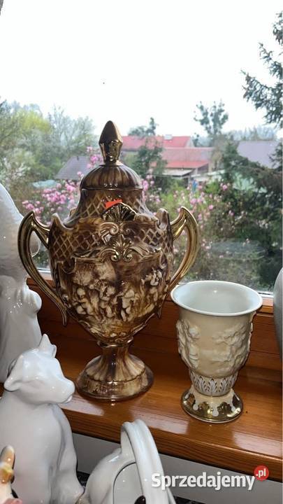 Złocona Amfora z Amorkami pomorskie Gdańsk