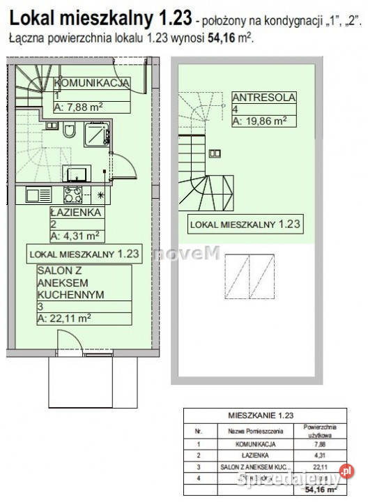 Mieszkanie Nowy Targ 5416m 2 pok Rok budowy 2022
