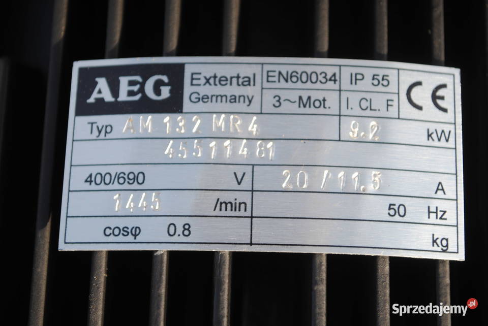 Motoreduktor kątowy 92kw 94obrmin FIRMY WATT Kargowa