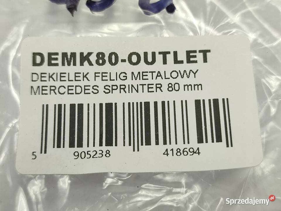 DEKIELEK FELGI METALOWY MERCEDES SPRINTER 80mm