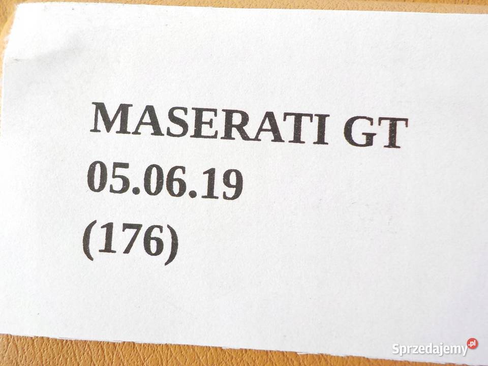 AIRBAG PODUSZKA W DRZWI LEWE MASERATI osobowe Nowy Tomyśl sprzedam