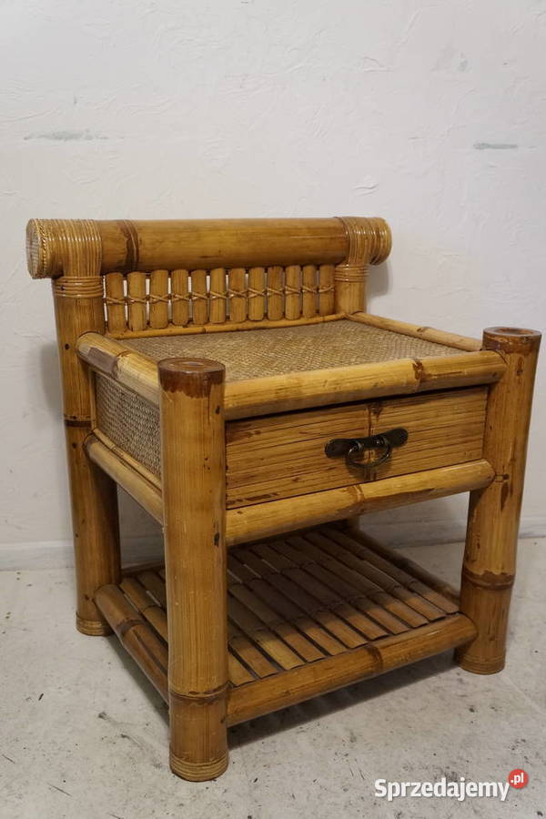 Komoda Orientalna Bambusowa Retro Vintage Design 51cm Szafy, regały, półki Bogusławice sprzedam