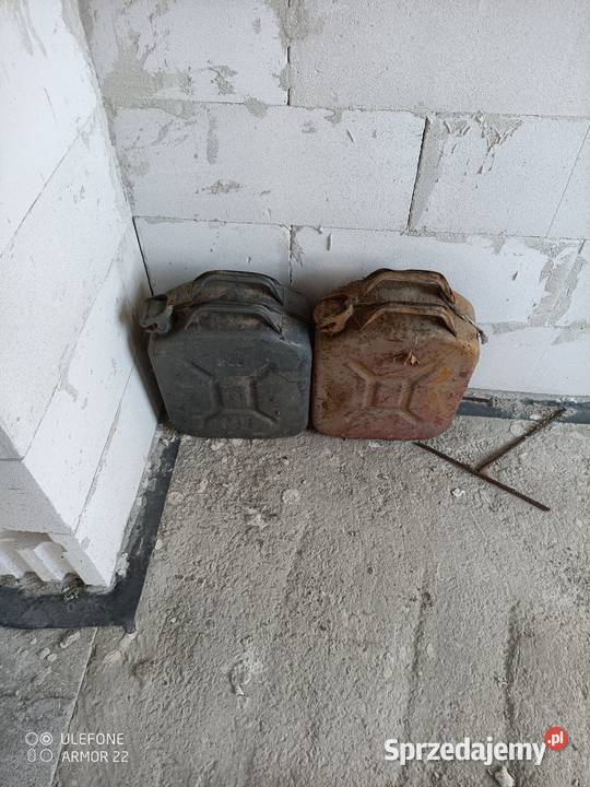 Kanister metalowy stare narzędzia sprzedam