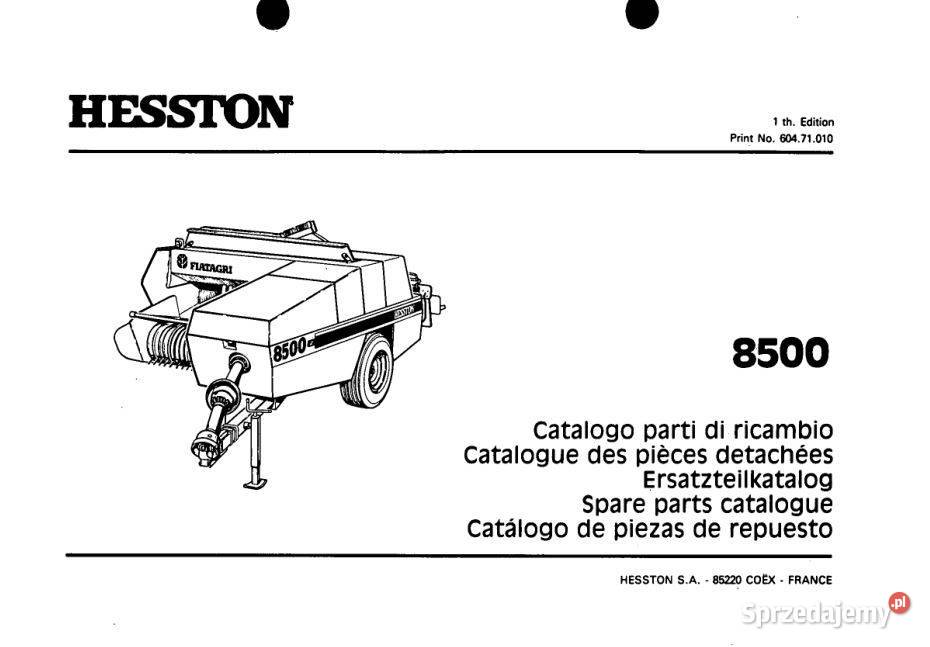 FIAT HESSTON 8500 katalog części zamiennych Kielce