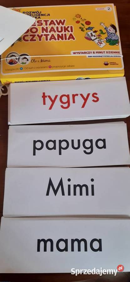Zestaw do nauki czytania metoda Domana wielkopolskie Węglewo sprzedam