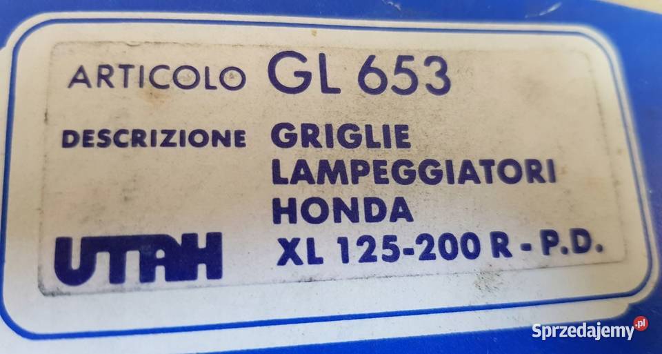 OSŁONA KIERUNKOWSKAZÓW KIERUNKÓW HONDA XL 125 Części Bielsk Podlaski