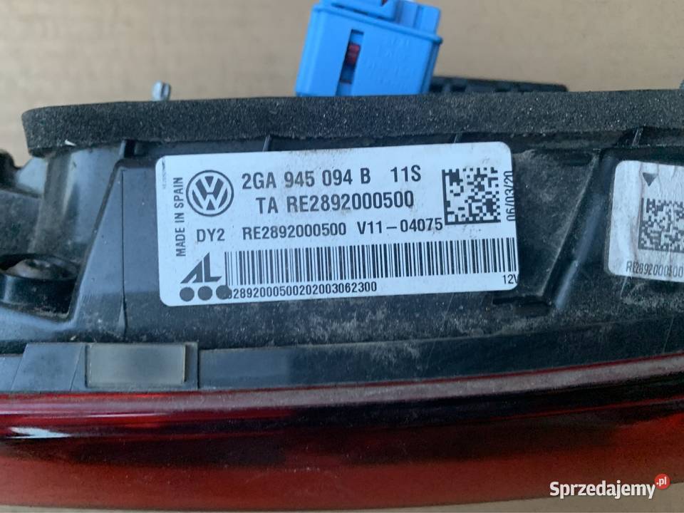 Lampa tył tylna prawa 2GA945094B vw troc Szczecin