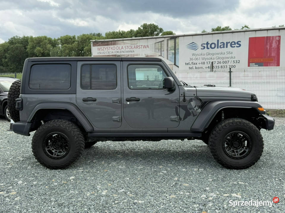 Jeep Wrangler JL Sahara 20 Turbo 272 2020r 4x4 czujnik parkowania Wojkowice