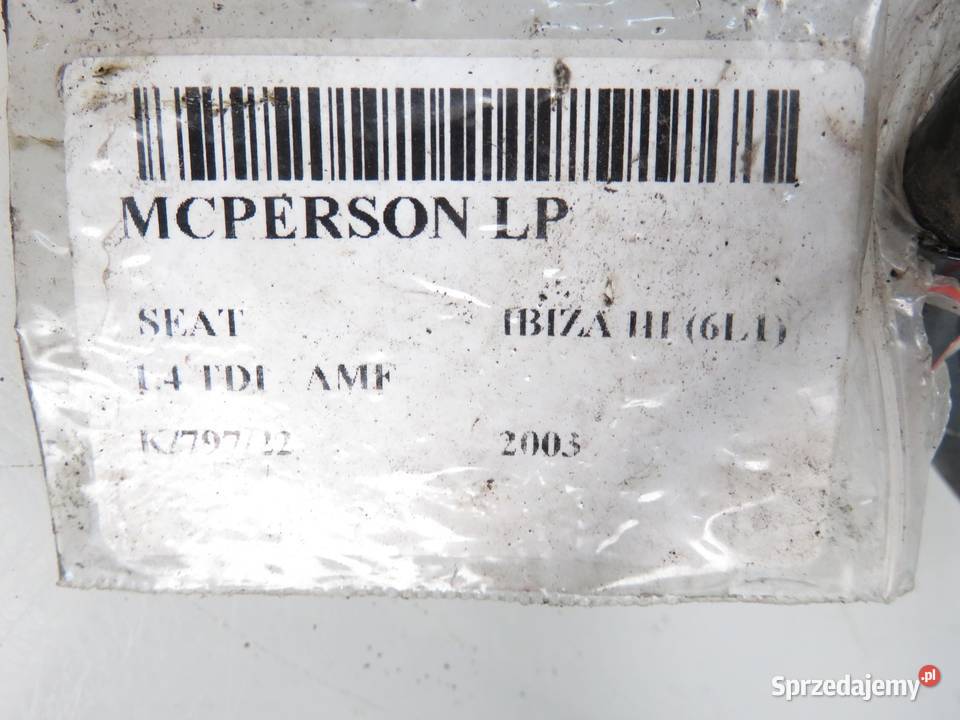 SPRĘŻYNA PRZÓD SEAT IBIZA III 6L1 14 TDI