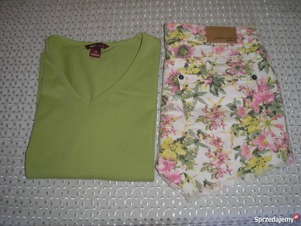 spodenki jeans Gina Tricot koszulka HM 38 Słupsk