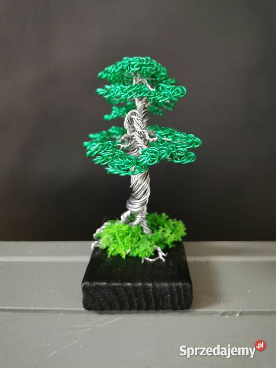 Zielone drzewko z chrobotkiem 13 Dekoracje i ozdoby Bolesławiec sprzedam