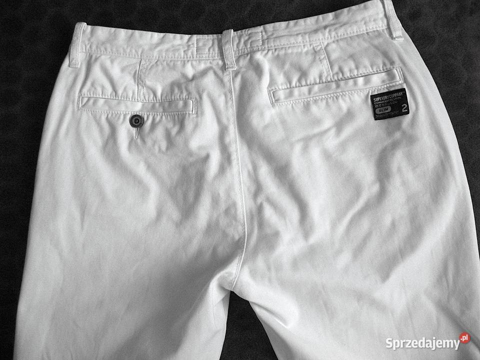 Spodnie kremowe męskie W 32 L 36 pas 86 Odzież i bielizna męska Siedlce sprzedam