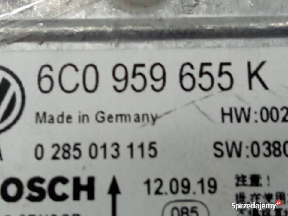 SENSOR AIRBAG 6C0959655K Skoda Fabia III 2014