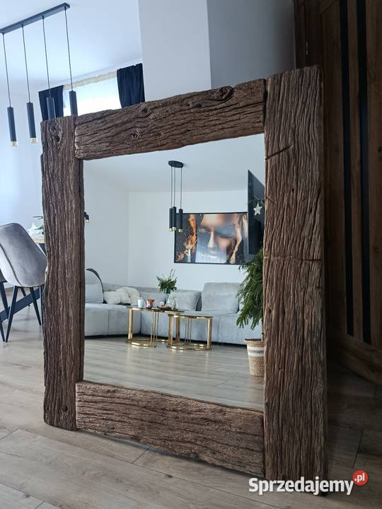 Lustro stary dąb unikat Zawoja