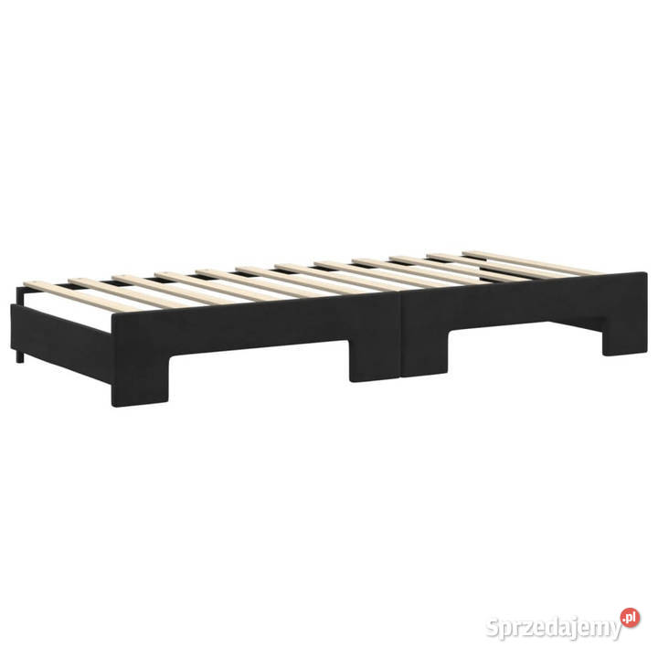 Sofa rozsuwana czarna aksamit 90x200 WM3197775 mazowieckie Warszawa