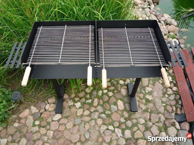Gastronomiczny grill DWUKOMOROWY blacha 4 mm Damasławek sprzedam