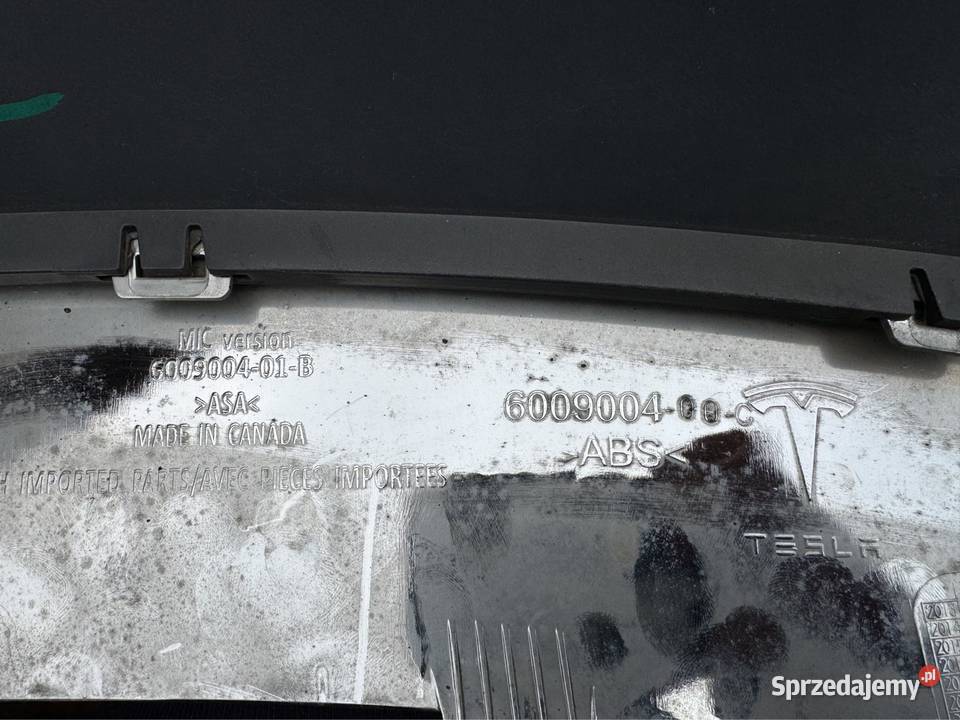 Spoiler dyfuzor zderzaka tył tesla S 13 chrom Międzychód