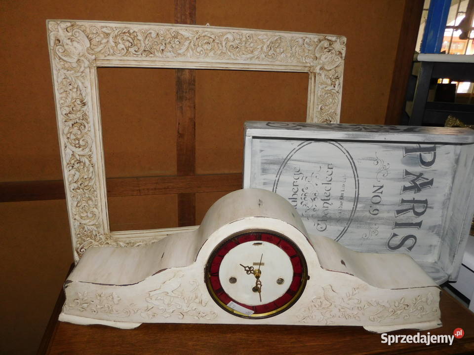 Zegar kominkowy shabby chic Oleśnica sprzedam