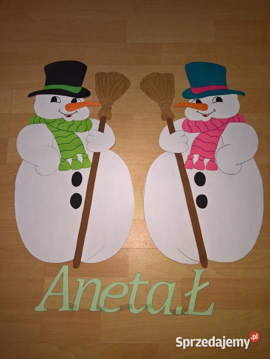 Dekoracje dwustronne zimowe z brystolu te 504 Garwolin