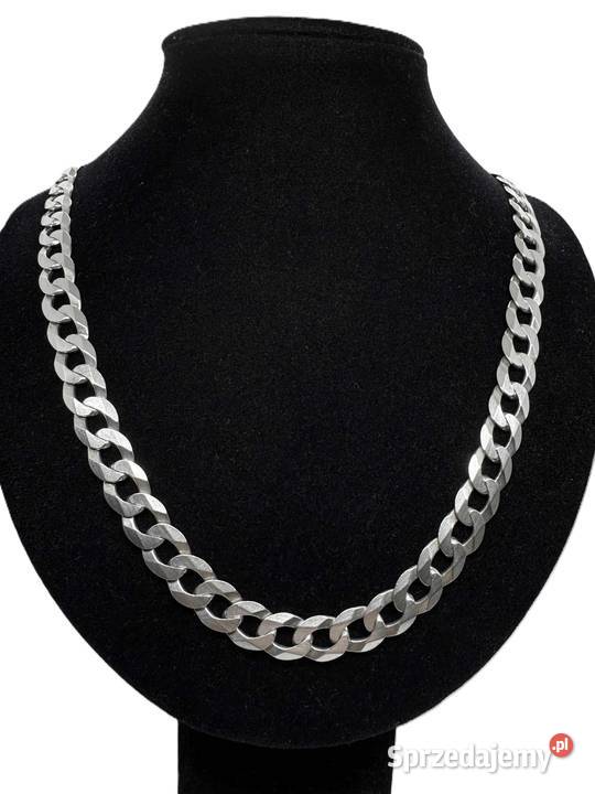 Srebrny łańcuszek próby 925 5892g dł 57 Łańcuszki Elbląg