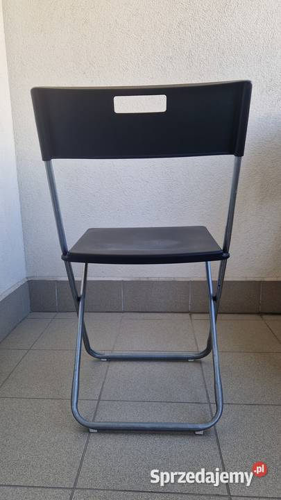 Krzesło składane Gunde z Ikea czarne 45cm Warszawa