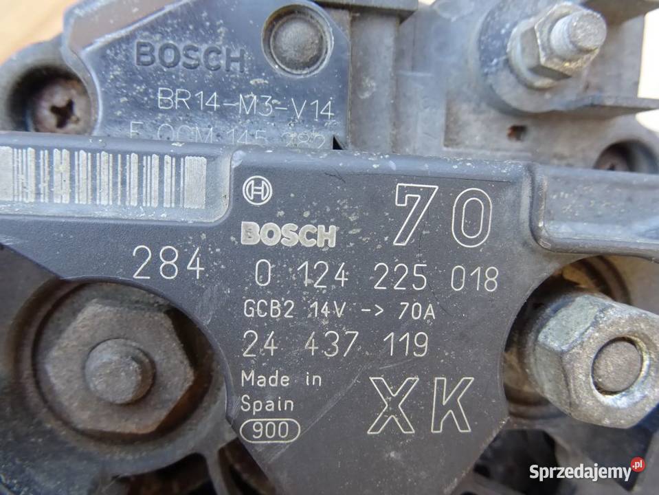 Alternator GM 24437119 XK BOSCH 0124225018 Opel osobowe Parcice sprzedam