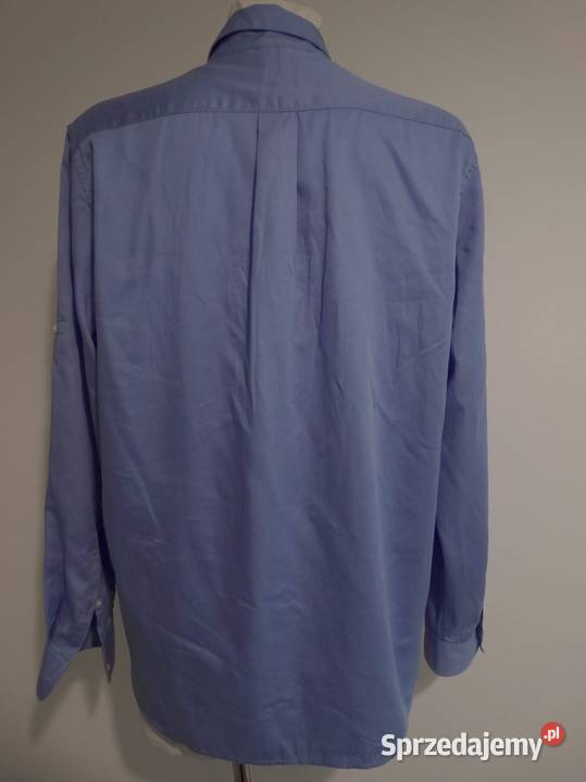 Koszula Bawełniana Modny Kolor Royal Blue Łomża