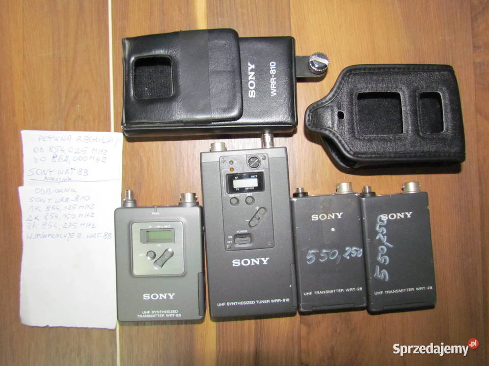 Nadajniki Odbiornik Sony WWR810 WRT8B WRT28 Wzmacniacze i pokrewne Świętochłowice