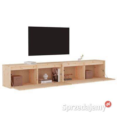 vidaXL Szafki ścienne 2 100x30x35 lite drewno