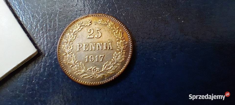Stare monety 25 pennia 1917 odmiana 2 Lesko