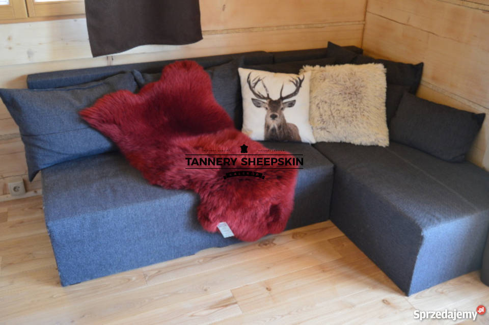 Skóry Naturalne Owcze Bordo Dekoracyjne sprzedam