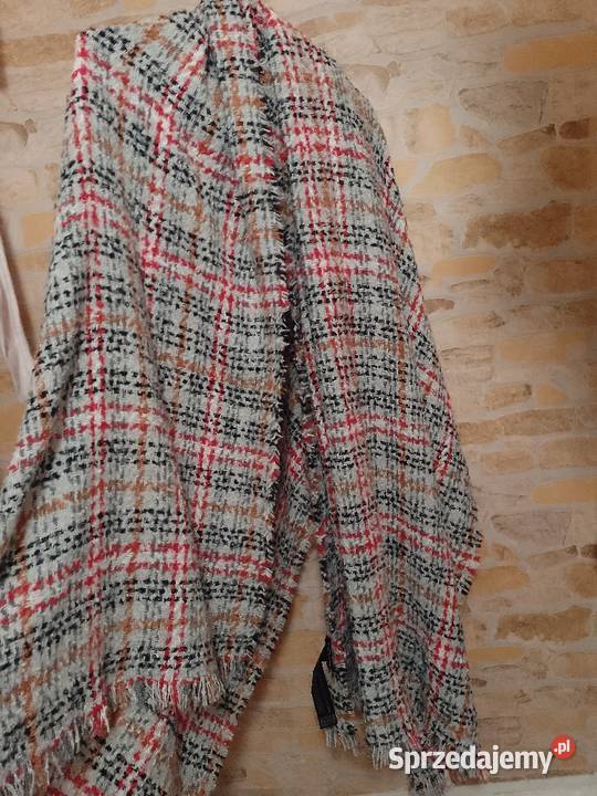 ZARAMega duży szal oversize z Madrytu chusta Kraków